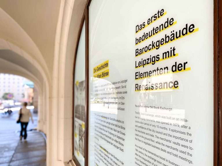 Alte Börse, Schaufenstergestaltung am Museum